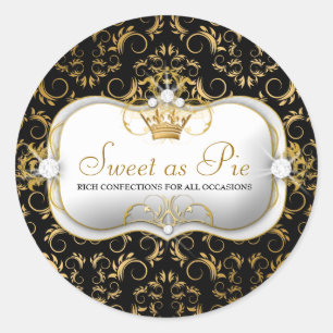 311 Ciao Bella Golden Divine Rich Black Ronde Sticker