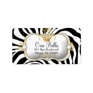 311 Ciao Bella Zebra Stripes Etiket