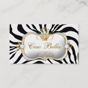 311 Ciao Bella Zebra Visitekaartje