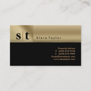 311 Classy Professional Black & Gold Visitekaartje