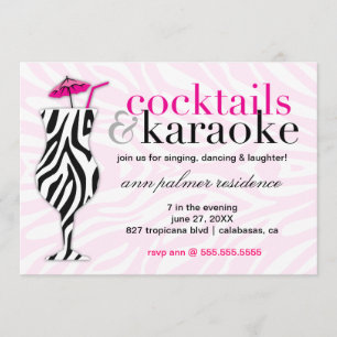 311 Cocktails & Karaoke-Zebra Kaart