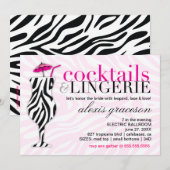 311 Cocktails & Lingerie-Zebra Kaart (Voorkant / Achterkant)