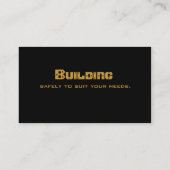 311 Contractant de la construction Carte de visite (Dos)