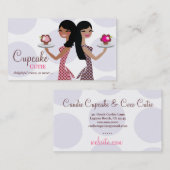 311 Cupcake Cutie Brunette Duo Visitekaartje (Voorkant / Achterkant)
