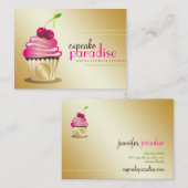 311 Cupcake Paradise Monogram Visitekaartje (Voorkant / Achterkant)