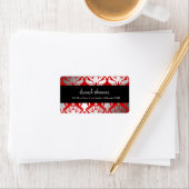 311-Damask Shimmer Étiquette rouge (En situation)
