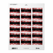 311-Damask Shimmer Étiquette rouge (Feuille entière)