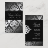 311 Damask Shimmer Grey Storm Visitekaartje (Voorkant / Achterkant)