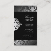 311 Damask Shimmer Grey Storm Visitekaartje (Achterkant)