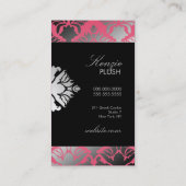 311 Damask Shimmer Passion Pink Programma Visitekaartje (Achterkant)
