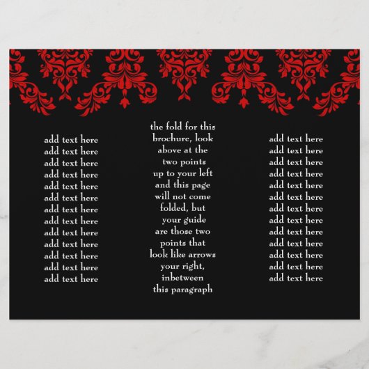 311 Dashing Damask Black Red Brochure (Voorkant)