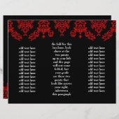311 Dashing Damask Black Red Brochure (Voorkant / Achterkant)