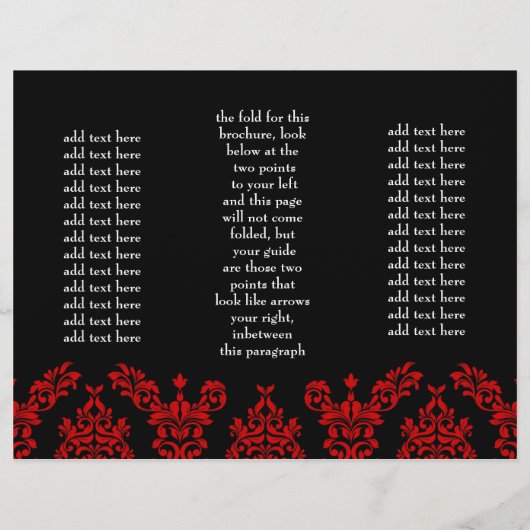 311 Dashing Damask Black Red Brochure (Achterkant)