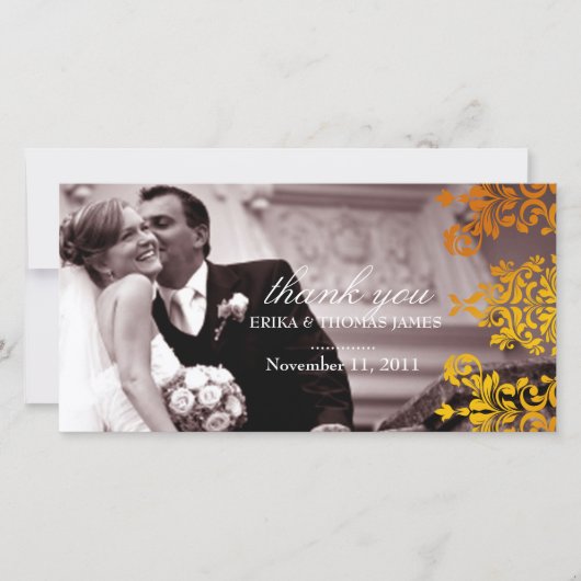 311 Dashing Damask | Merci jaune orange frais (Devant)