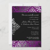 311-Dazzling Damask buitengewone Paars Kaart (Achterkant)