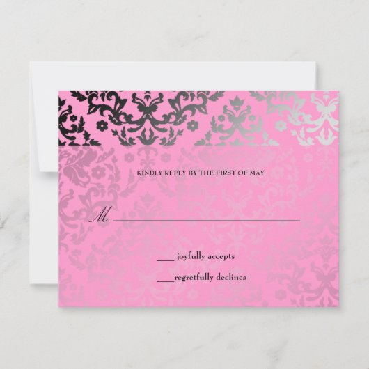 311 Dazzling Damask Flamant rose rose RSVP (Devant)