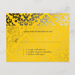 311-Dazzling Damask Jaune Veste RSVP