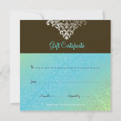 311 Dazzling Damask Turquoise & Lime (Achterkant)