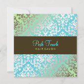 311 Dazzling Damask Turquoise & Lime (Voorkant)