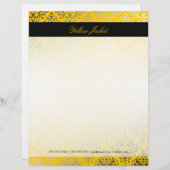 311-Dazzling Damask Yellow Jacket Briefhoofd Sjabloon (Voorkant / Achterkant)