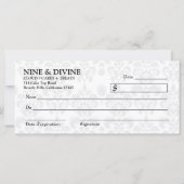 311 Divine Grey White Damask Gift Box & Teddy Bear (Achterkant)