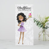 311 Dollface Desserts Ebonie Damask Menu (Staand voorkant)