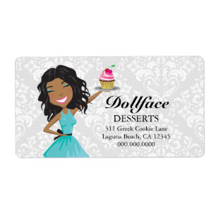 311 Dollface Desserts Gift Box Blue Ebonie Damask Etiket