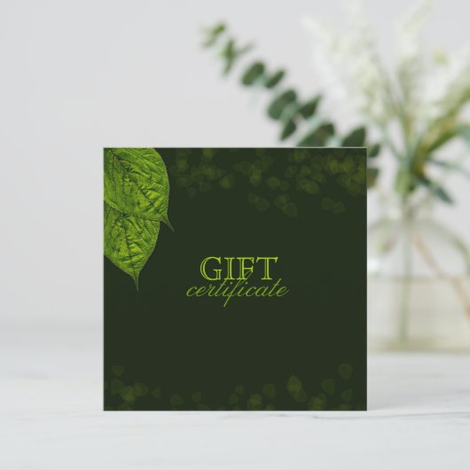 311 Dream Leaf Gift-certificaat (Staand voorkant)