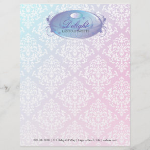 311-Dreamweaver Paarse Delight Letterhead Custom Briefhoofd