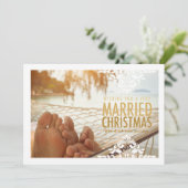 311 Een zeer gehuwde kersttan-feestelijke fotokaar Feestdagenkaart (Staand voorkant)