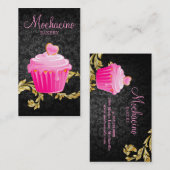 311 Elegant Bakery Visitekaartje Cupcake Black Gol (Voorkant / Achterkant)