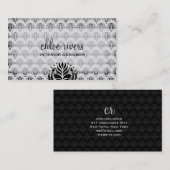 311-ELEGANT GRAY WALLPAPER VISITEKAARTJE (Voorkant / Achterkant)