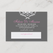 311-Enticingly rose - carte de rendez-vous (Dos)