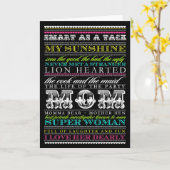 311 Extraordinaire Mom Character Traits Carte de f (Fleur jaune)