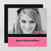 311-Faire-part de diplôme| Invitation (Devant / Derrière)