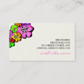 311 Flower Shower Lei Cream Visitekaartje (Achterkant)