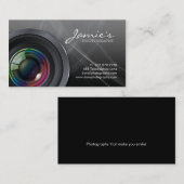 311 Fotograaf Visitekaartje Modern Black (Voorkant / Achterkant)
