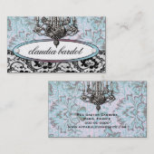 311-Frenchie Budoir |  Turquoise Visitekaartje (Voorkant / Achterkant)