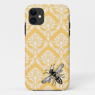 311 Geel Damask Bee Hornet iPhone Hoesje