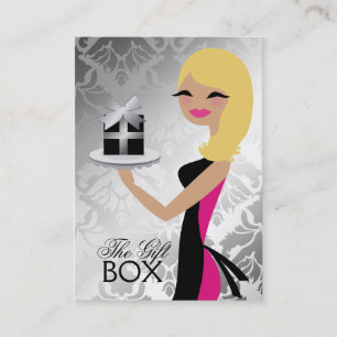 311 Gift Box Cutie Wavy Blonde Damask Visitekaartje