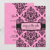 311-Glacage sur le Invitation de la réglisse rose (Devant / Derrière)