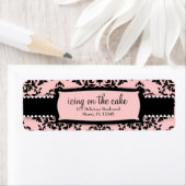 311 Glace sur le Étiquette de adresse rose sucré d (En situation)