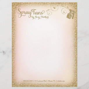 311  Glam Spray Tan Letterhead Briefhoofd