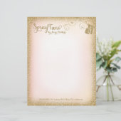 311  Glam Spray Tan Letterhead Briefhoofd (Staand voorkant)