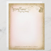 311  Glam Spray Tan Letterhead Briefhoofd (Voorkant / Achterkant)