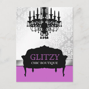311 Glitzy Chic Boutique Purple Carte Postale