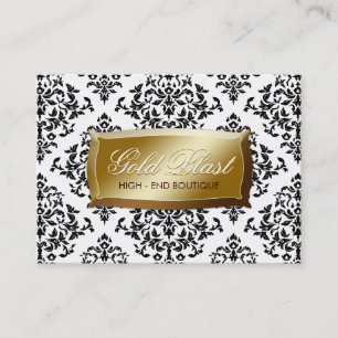 311-Gold Blast Damask Chubby-kaart Afsprakenkaartje