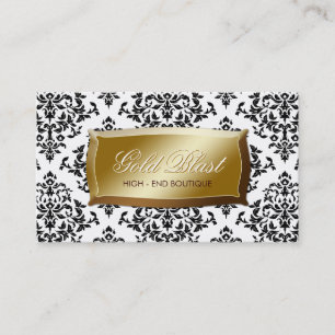 311 Gold Blast Damask Visitekaartje
