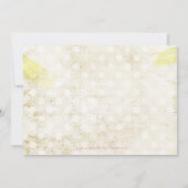 311 Gold Glitter Doily Banner Party Invitation Kaart (Achterkant)