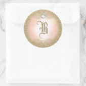 311 Gold Glitter Monogram Sticker (Tas)